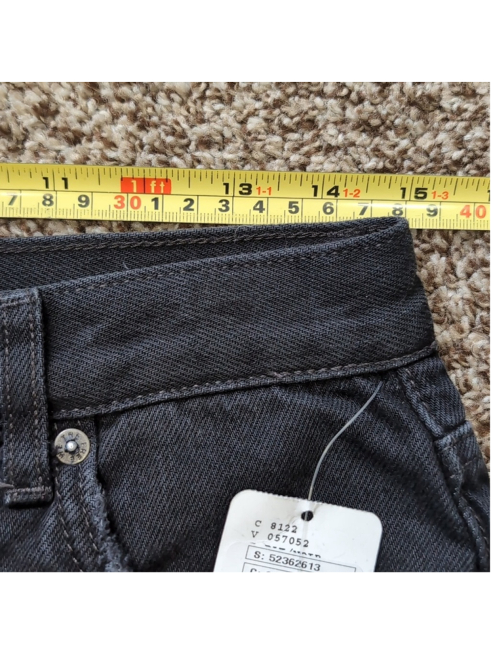 Free People Maggie Mid Rise Distressed Black Women Jeans Size 27 NEW - Picture 6 of 16